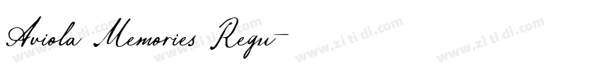 Aviola Memories Regu字体转换